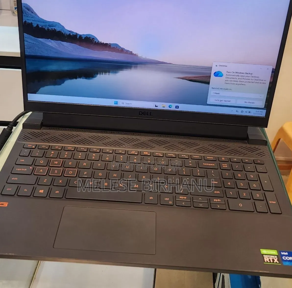 New Laptop Dell G15 5511 16GB Intel Core i7 SSD 512GB
