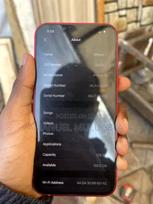 New Apple iPhone 13 128 GB Red