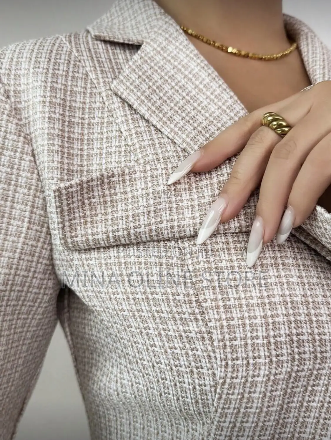 Blazer Collar Long Sleeve Bow