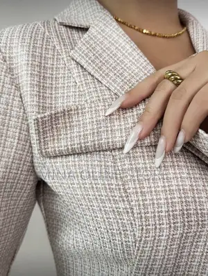 Blazer Collar Long Sleeve Bow