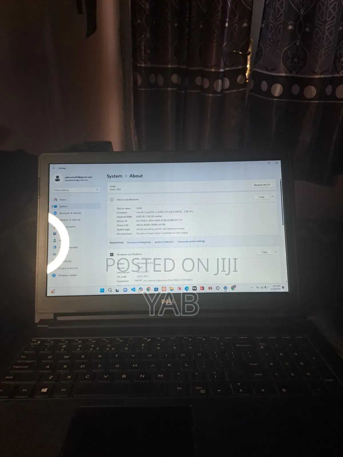 Laptop Dell Vostro 3558 8GB Intel Core i5 HDD 1T