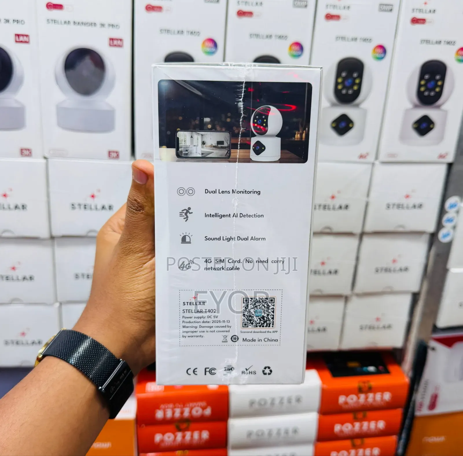 Stellar T402 5mp Dual-Lens 4g Smart Home Security Camera.