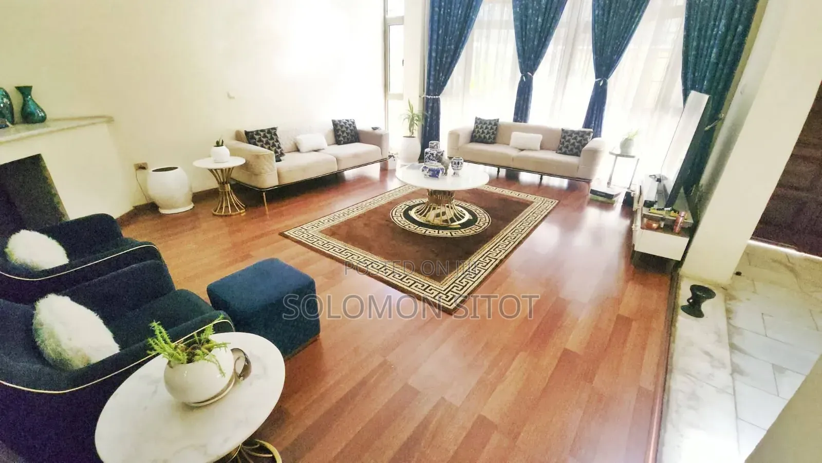Furnished 4bdrm House in Furnished Apartment, Bole for rent