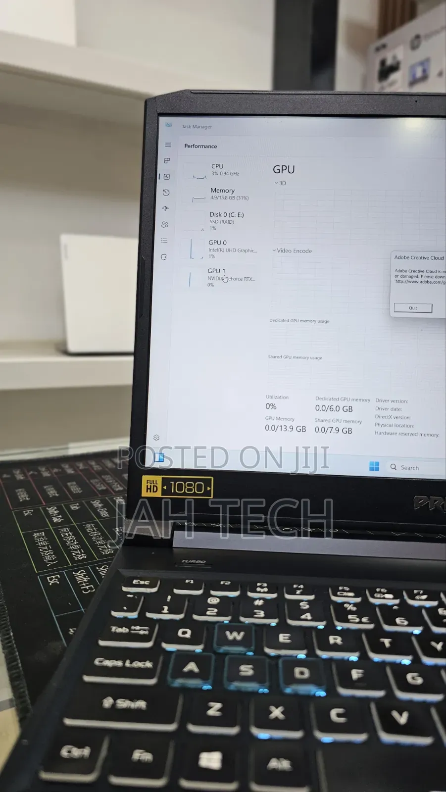 New Laptop Acer Predator Helios 300 16GB Intel Core i7 SSD 512GB