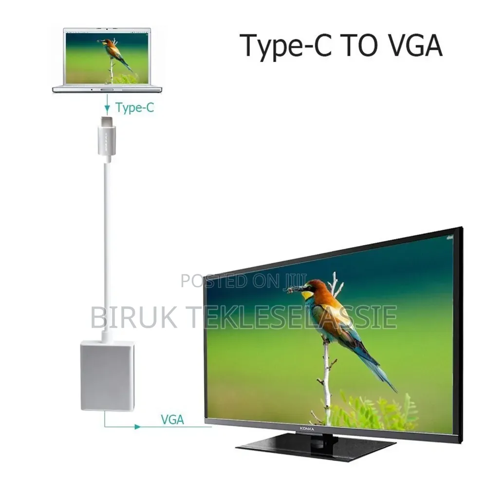 Type-C Male to Vga Female Converter