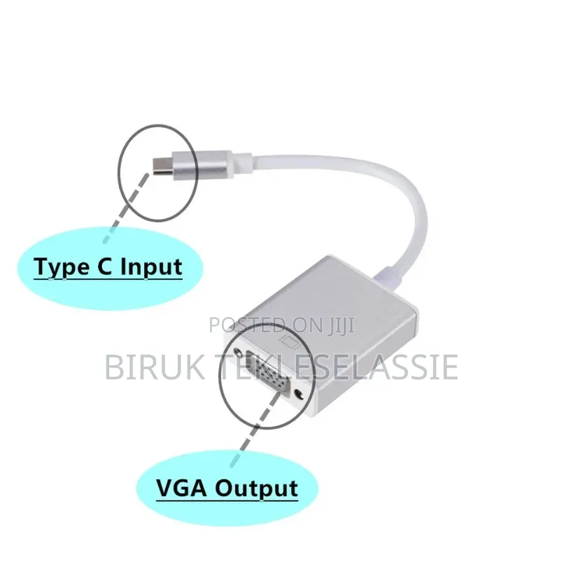 Type-C Male to Vga Female Converter