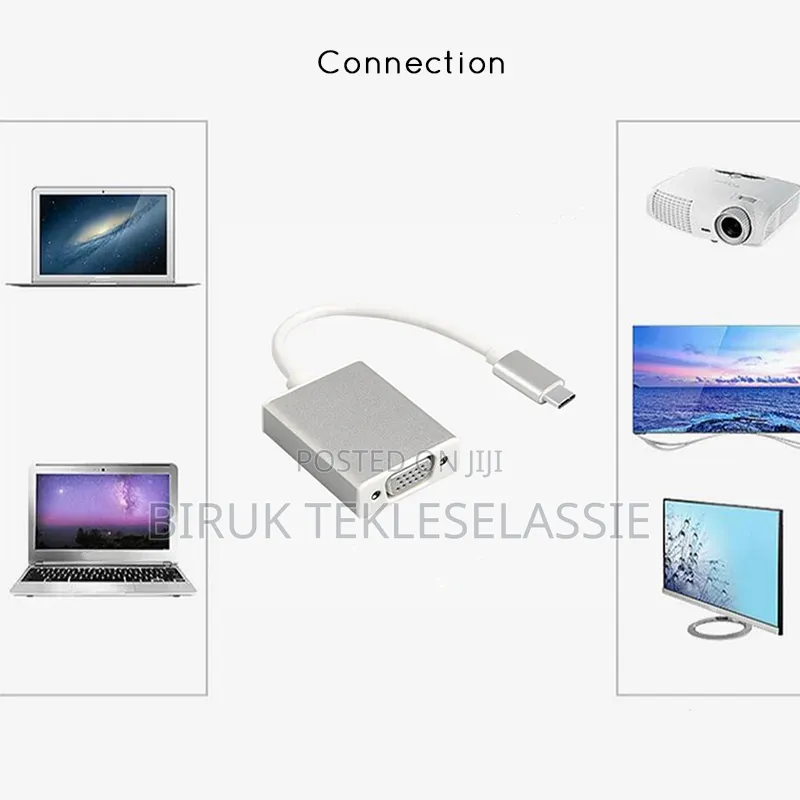Type-C Male to Vga Female Converter