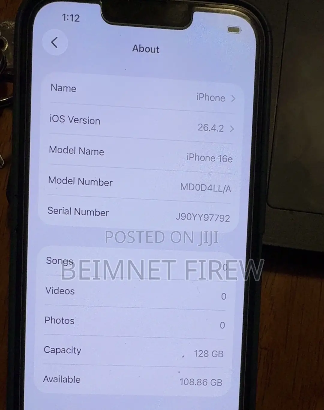 Apple iPhone 16e 128 GB Black