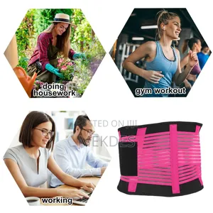 Adjustable Waist Trainer Women Body Shaper Fitness Belt Pink