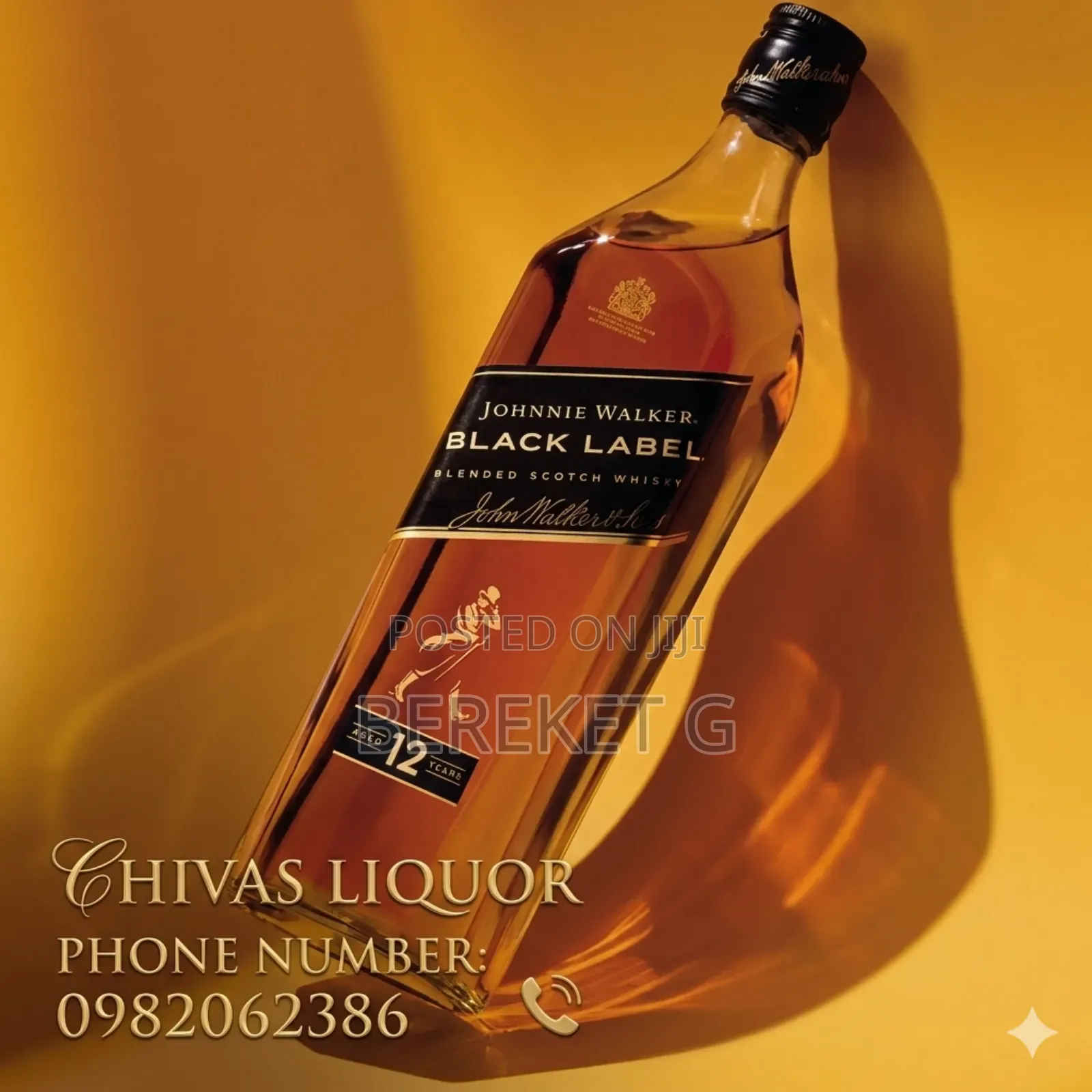 Johnnie Walker Black Label 12 Year Old Blended Scotch Whisky