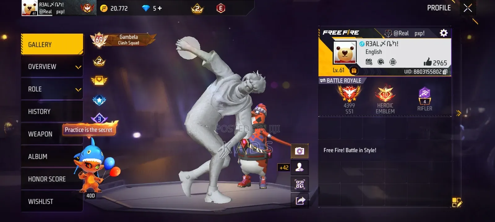 Free Fire Game Acc for Sell