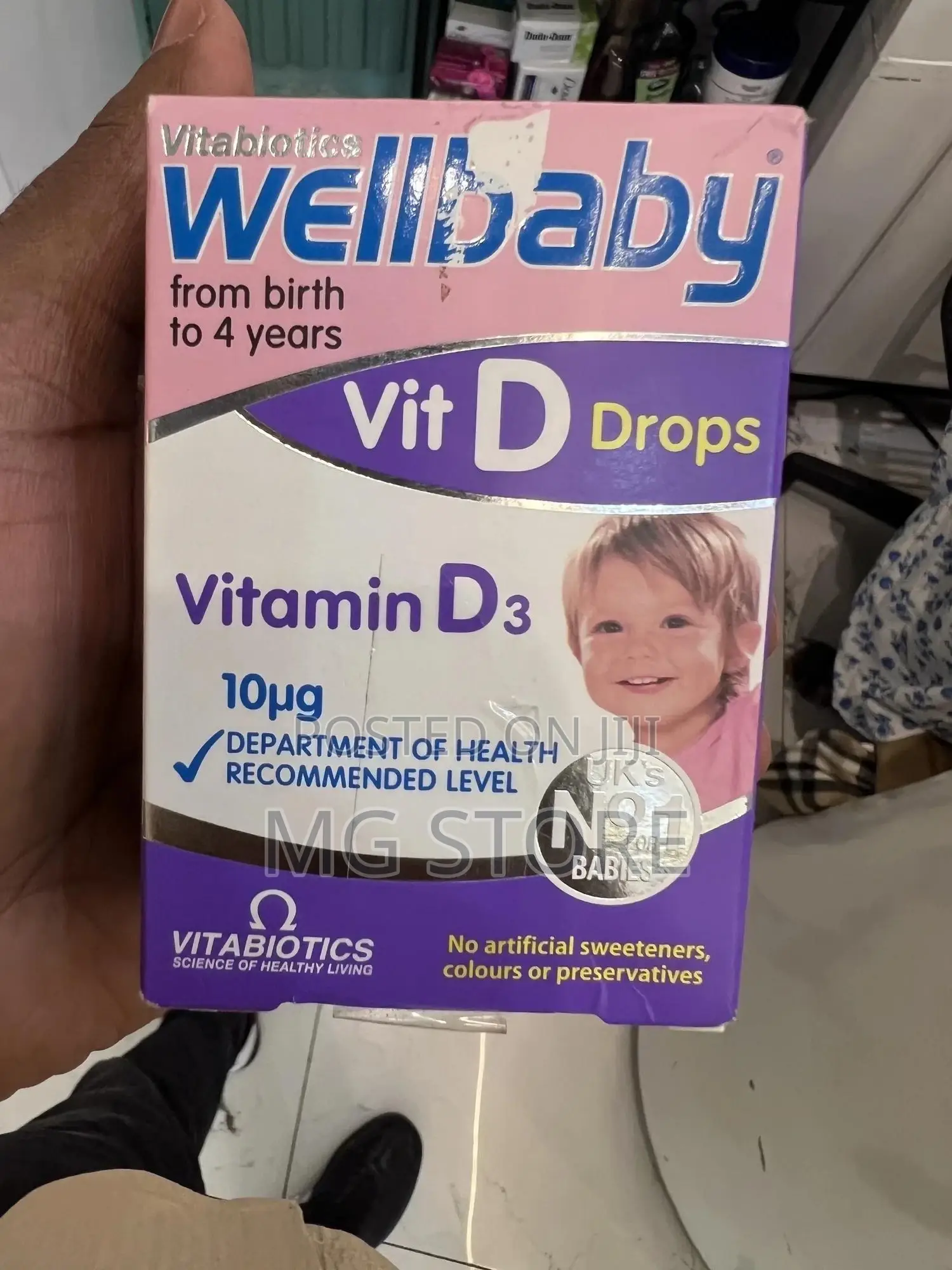 Original Well Baby Vitamine D3 Vitablotics