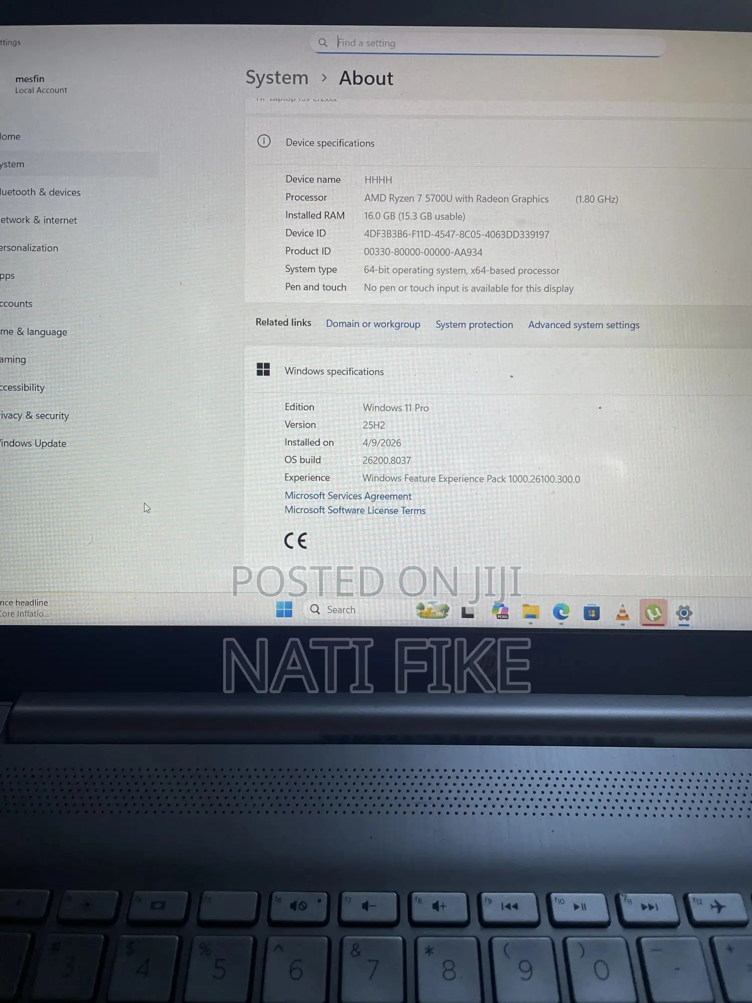 Laptop HP Stream Notebook 16GB AMD Ryzen 7 SSD 512GB