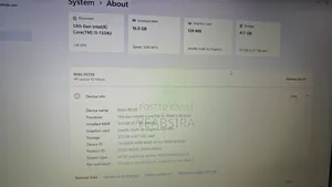 New Laptop HP 15-fd0290ns 16GB Intel Core i5 SSD 350GB