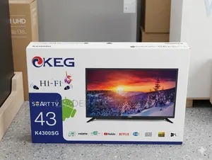 Keg Tv 43 " Smart Android Tv – Double Glass | New 2026 | Original