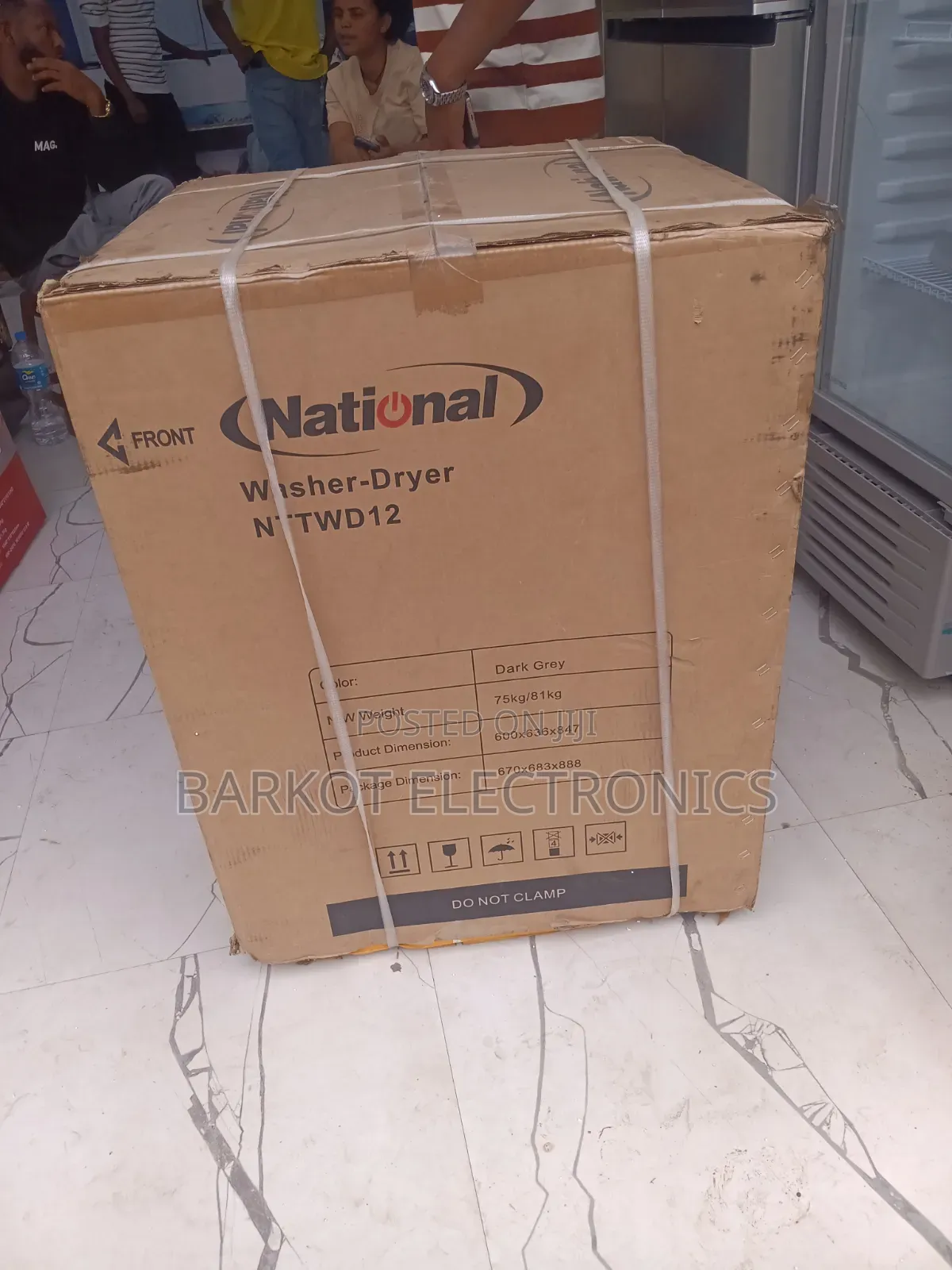 National Automatic Sistem Front Washing Mashine 12kg Dijital Now Full