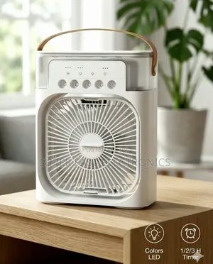 Portable Air Cooler Fan Personal Evaporative Humidifier With Led Night