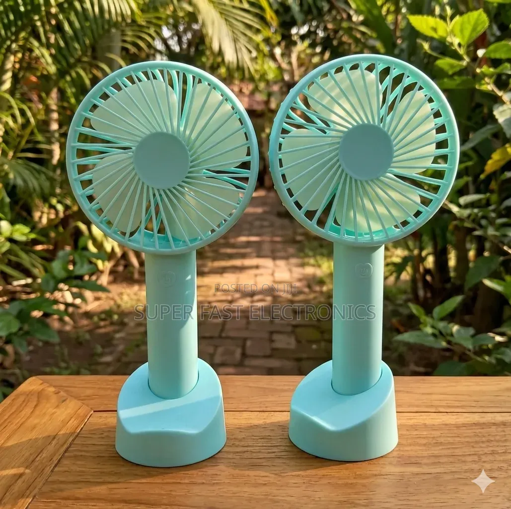 Portable Handheld Mini Fan With Desktop Rechargeable Personal Fan