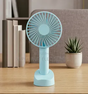Portable Handheld Mini Fan With Desktop Rechargeable Personal Fan