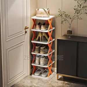 6-Tier Space-Saving Shoe Rack - ባለ 6 ተጣጣፊ የጫማ መደርደሪያ
