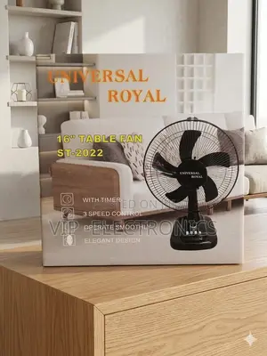 Universal Royal Table Fan Speed Cooling Fan With Built