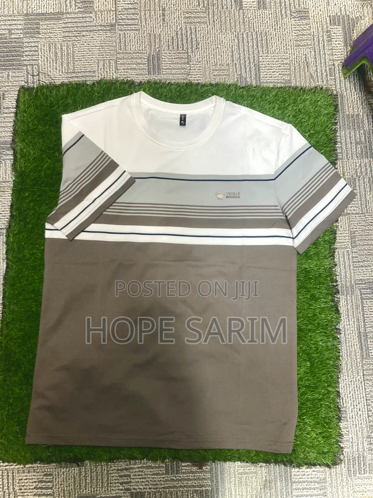 Men's Stylish Striped Short-Sleeve T-Shirt