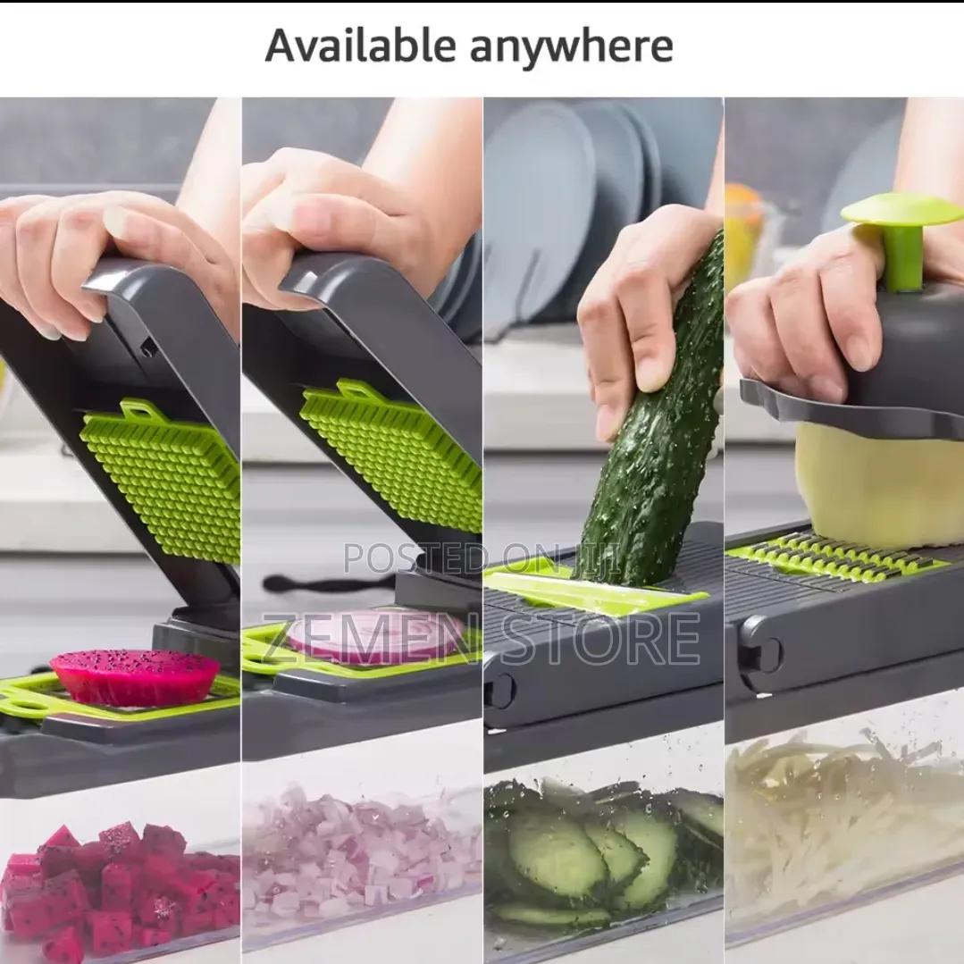13-in-1 Vegetable Slicer Mandoline Chopper - ባለ 13 ስብስብ የሽንኩርት መክተፊያ