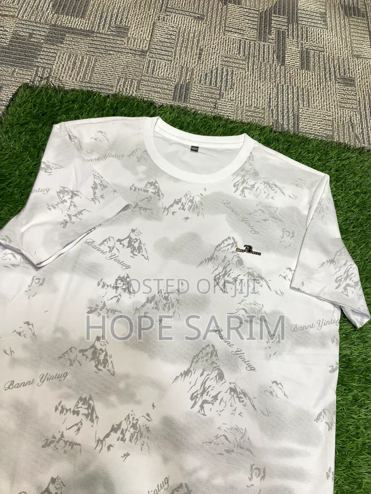 Men's Unique Mountain Print T-Shirt -