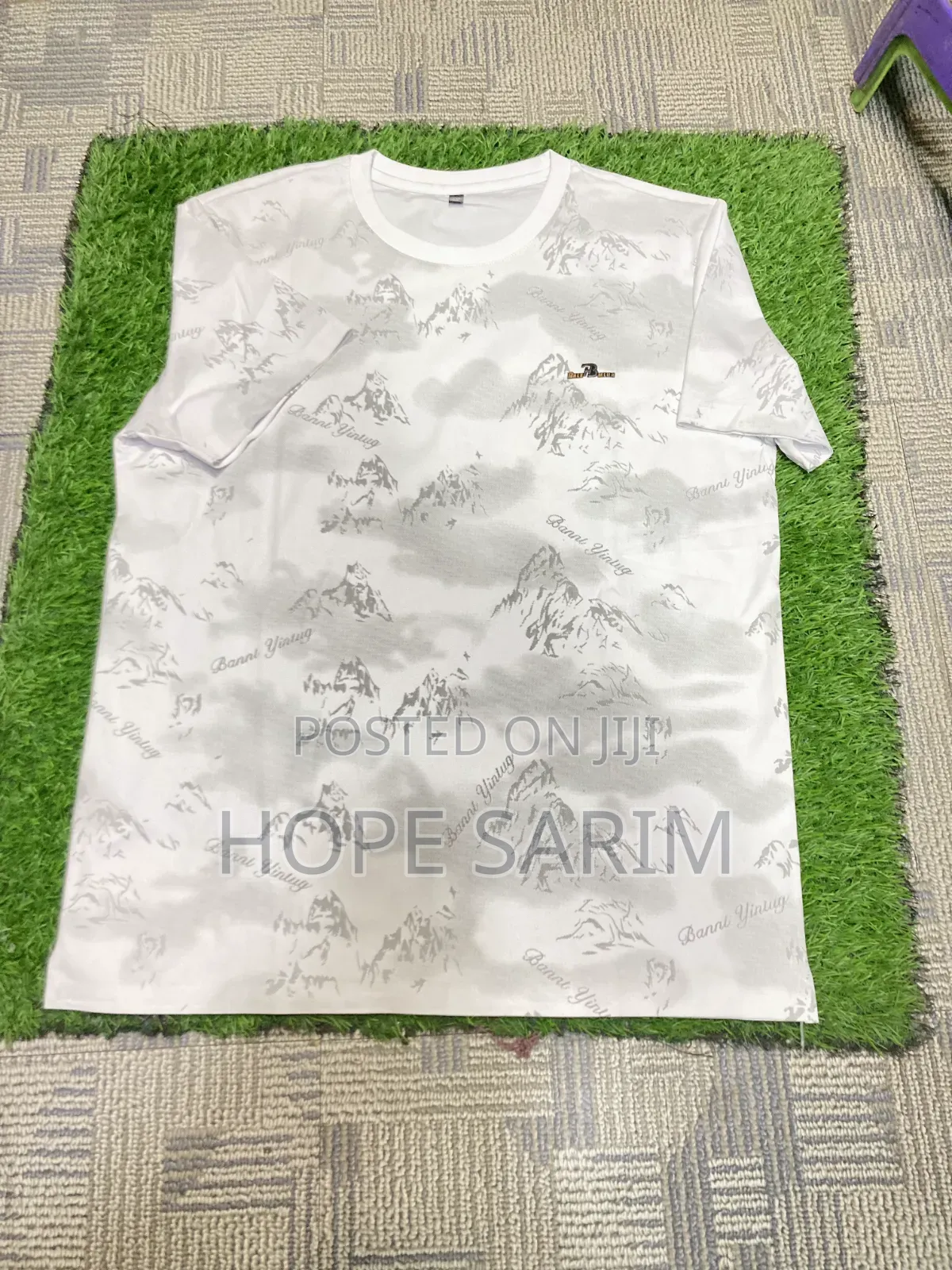 Men's Unique Mountain Print T-Shirt -