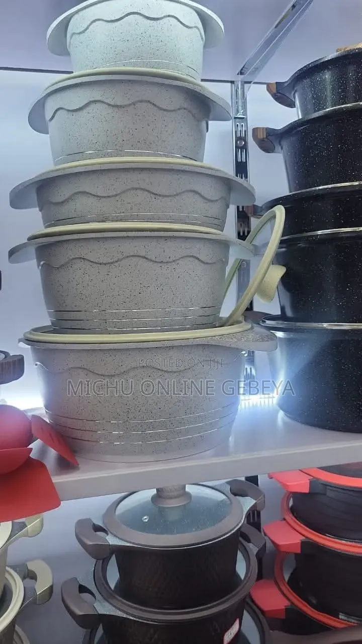 BMN 10 PCS Heavy Duty Cookware Granite Set/Free Delivery