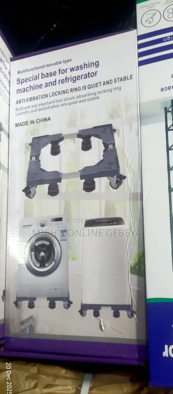 Adjustable Washing Machine Stand With Wheels/Free Delivery