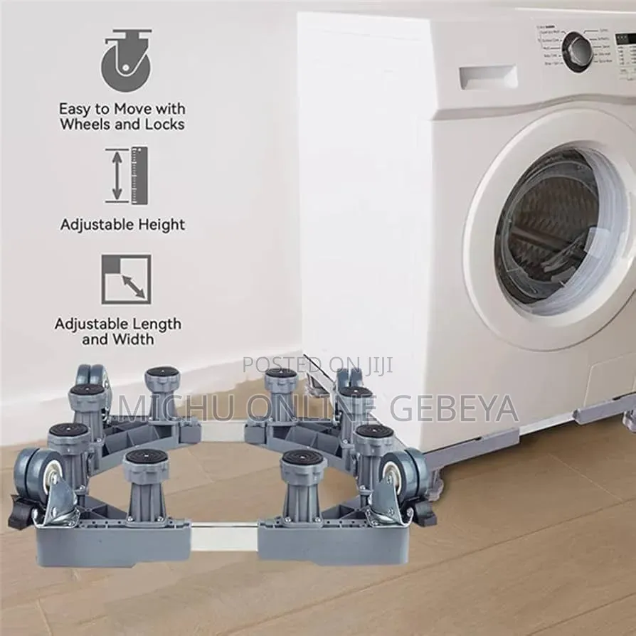 Adjustable Washing Machine Stand With Wheels/Free Delivery