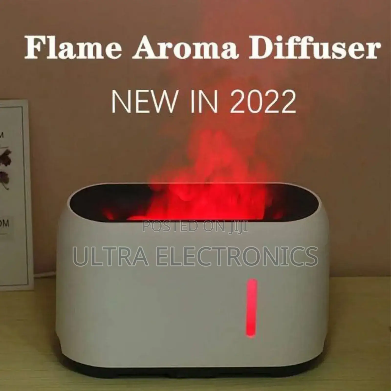 Flame Effect Aroma Diffuser Humidifier With Adjustable Led L
