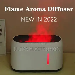 Flame Effect Aroma Diffuser Humidifier With Adjustable Led L
