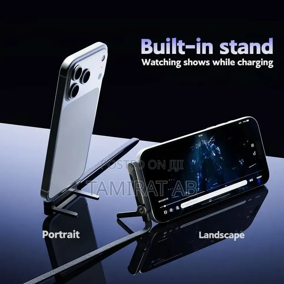 240w Fast Charging, Datatransmission Typec Cable Foldable Phone Holder