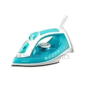 Steam Iron Sokany Electric Featuring a Blue and White Design.Typically