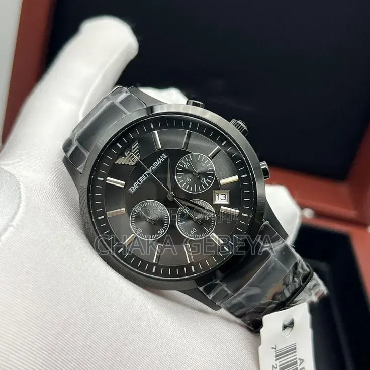 Emporio Armani Ar2453 Men's Watch – Black Ion Plated Steel,