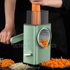Light Green Manual Rotary Vegetable Cutter for Shredding and Slicing