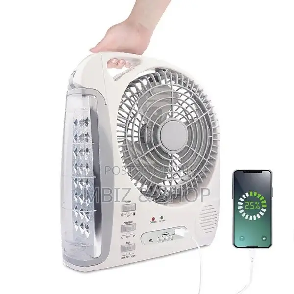 6-in-1 Portable Fan With Lamp