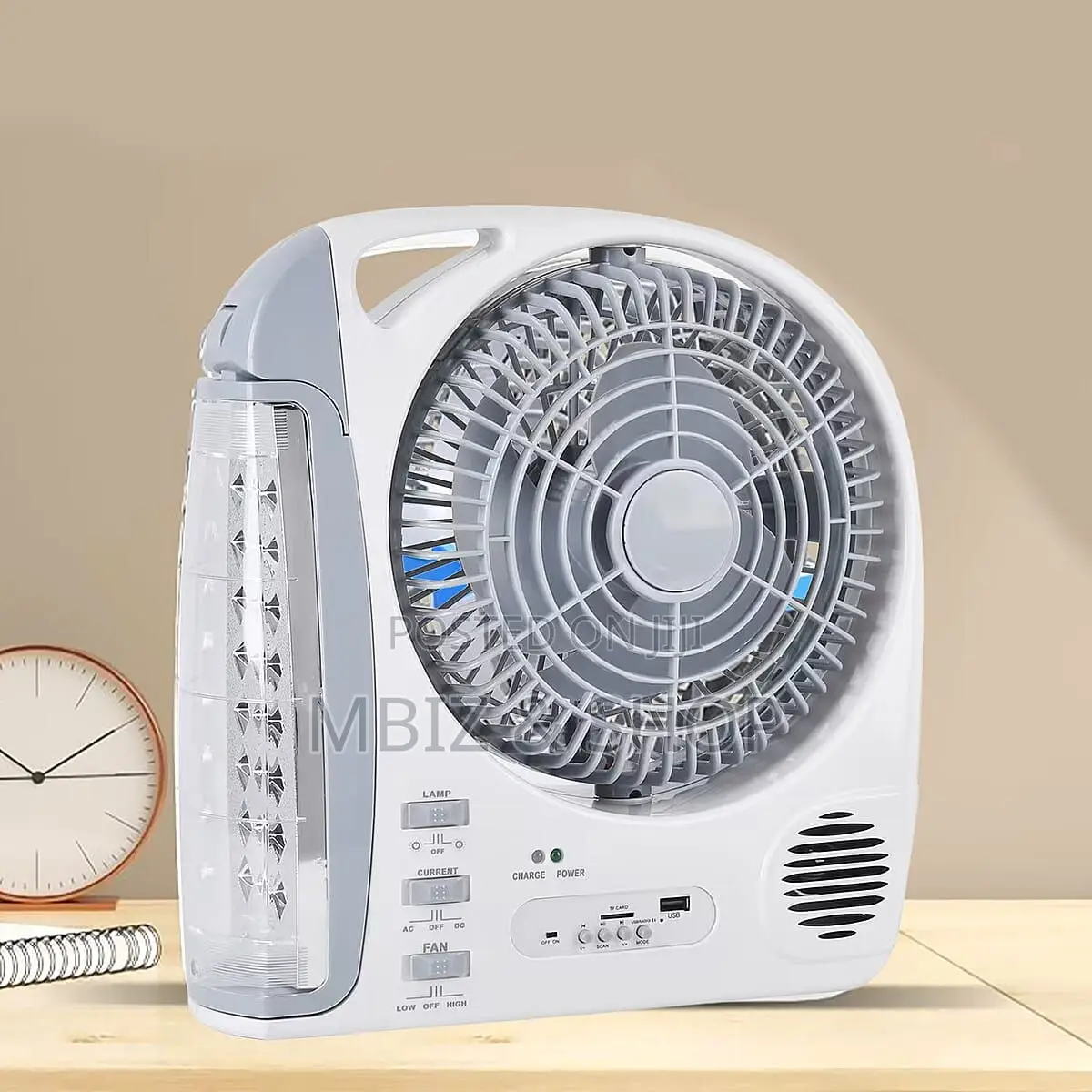6-in-1 Portable Fan With Lamp