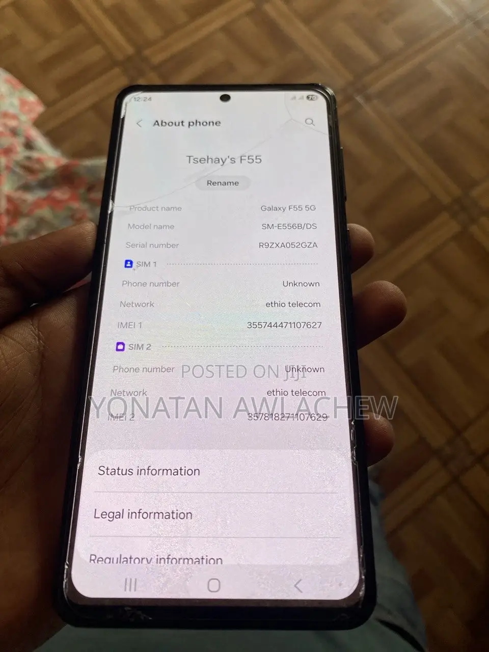 Samsung Galaxy F55 256 GB Black