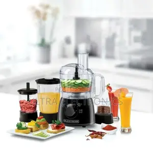 Blender Black+Decker 400w Food Processor With Transparent Jar.