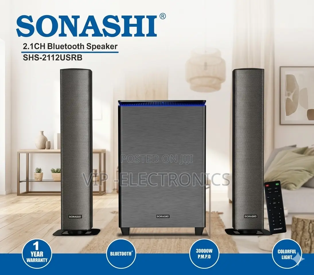 Sonashi Multimedia Speaker 2.1ch Powerful Home Audio System