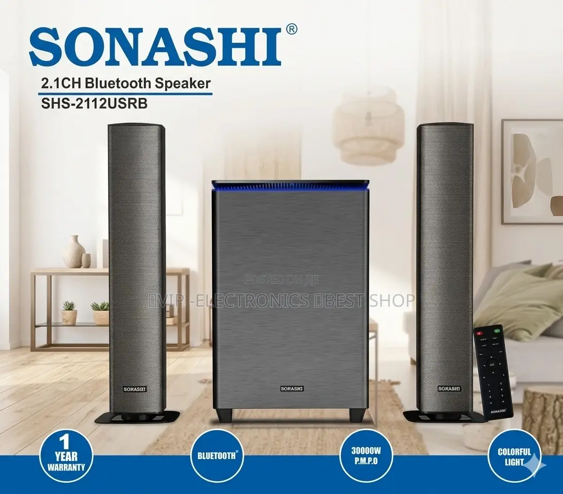 Sonashi Multimedia Speaker 2.1ch Powerful Home Audio System