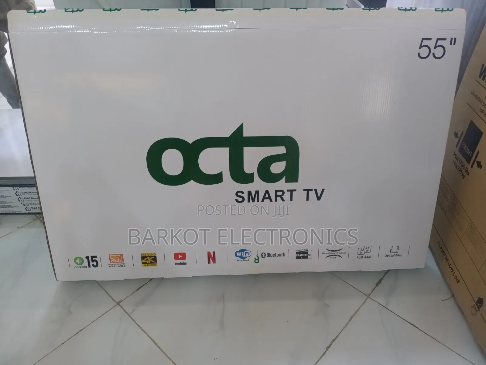 Octa Smart Qled Tv 55 Inch Andrai Framless Hifi Seapeker