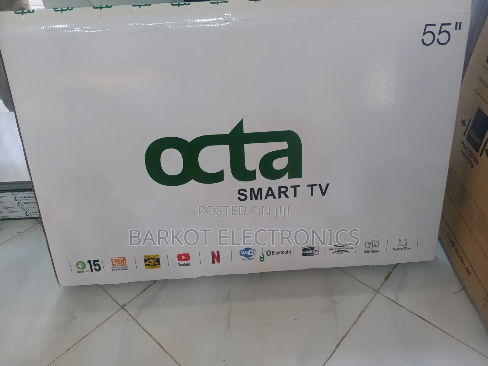 Octa Smart Qled Tv 55 Inch Andrai Framless Hifi Seapeker