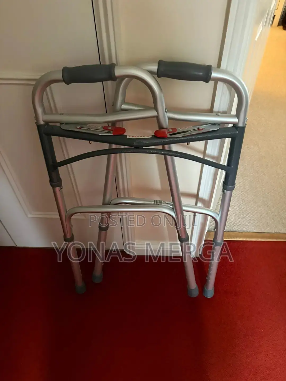 Walker Has Sides That Detach for Storing in Tight Spaces.