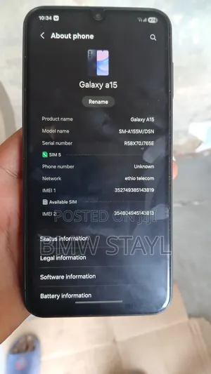 Samsung Galaxy A15 128 GB Black
