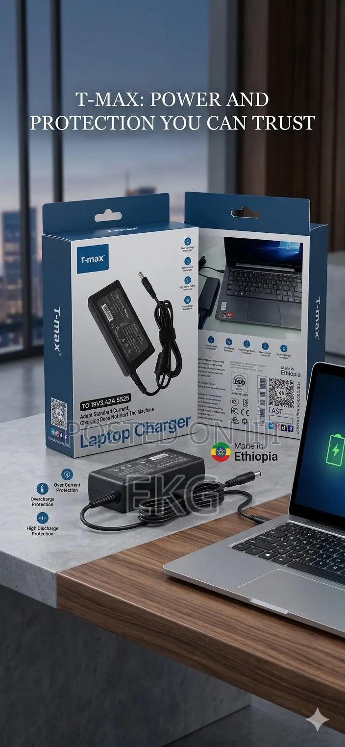 T-max Hp Laptop Plue Pin Charger