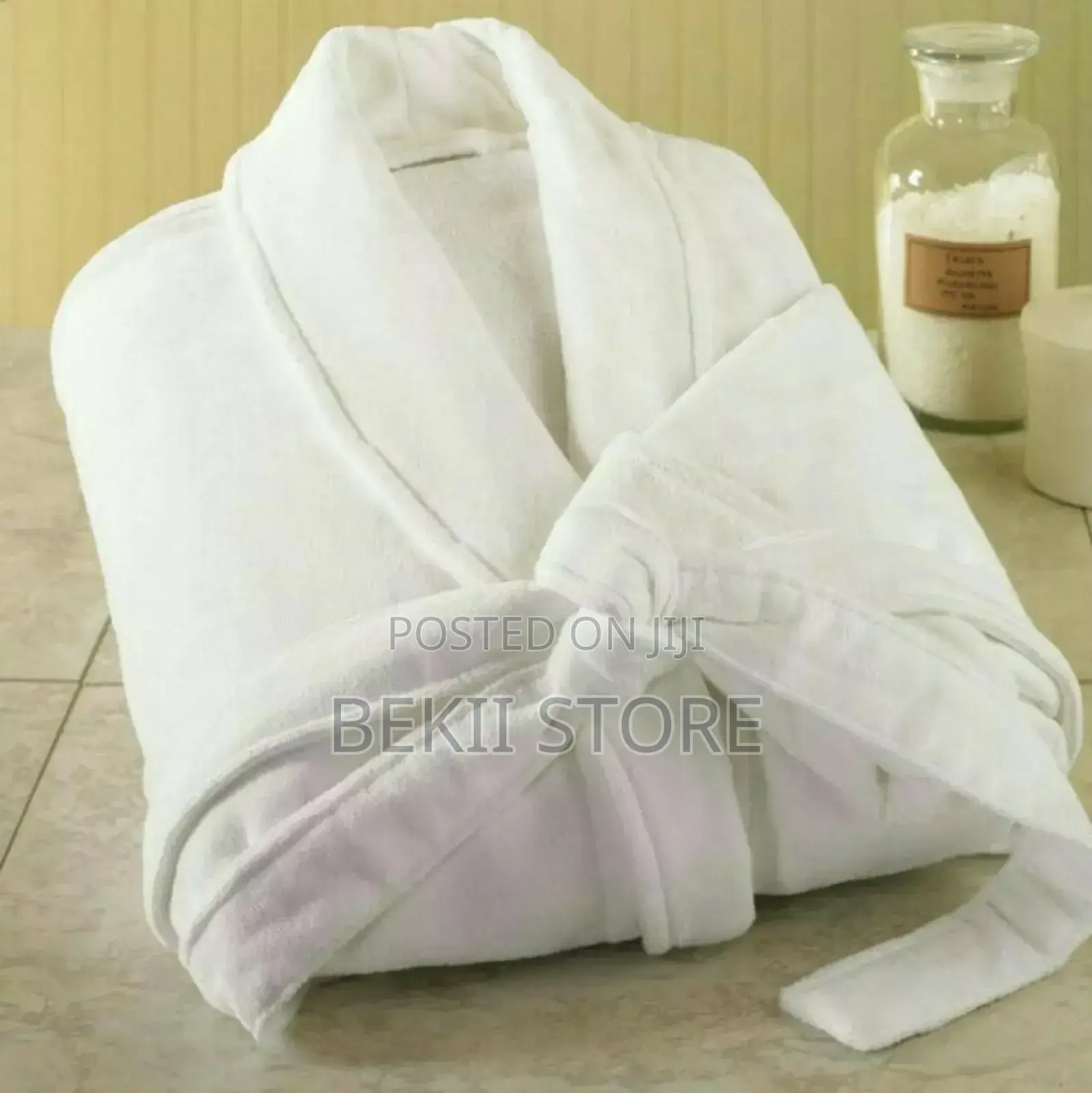 Women's Soft Flannel Bathrobe Spa Robe With Belt Pocket